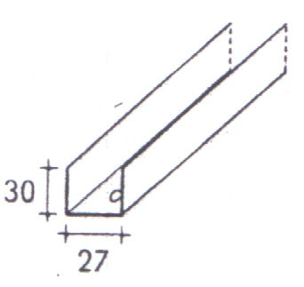 guida per cartongesso 27x30